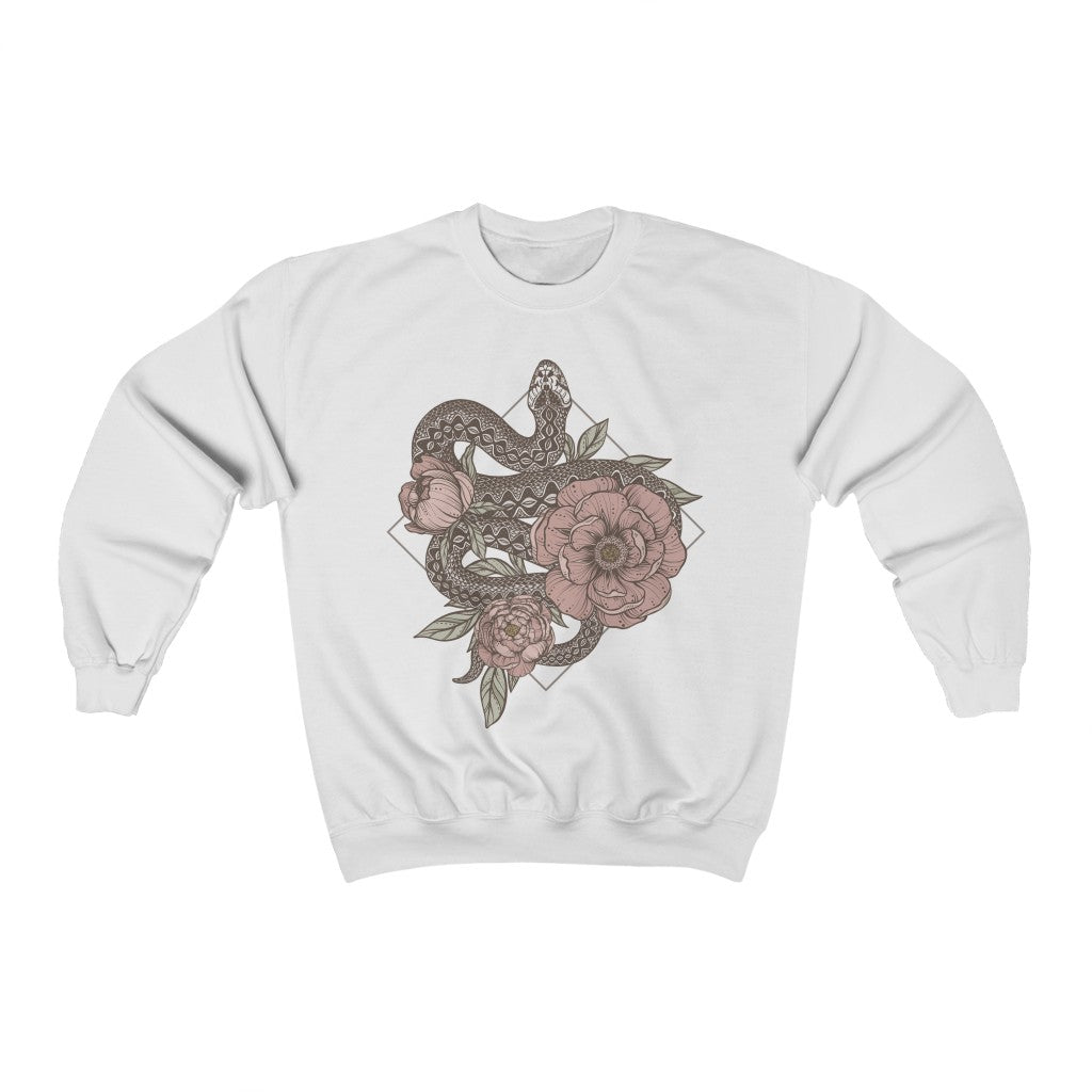 Floral Snake Crewneck Sweatshirt - Esdee