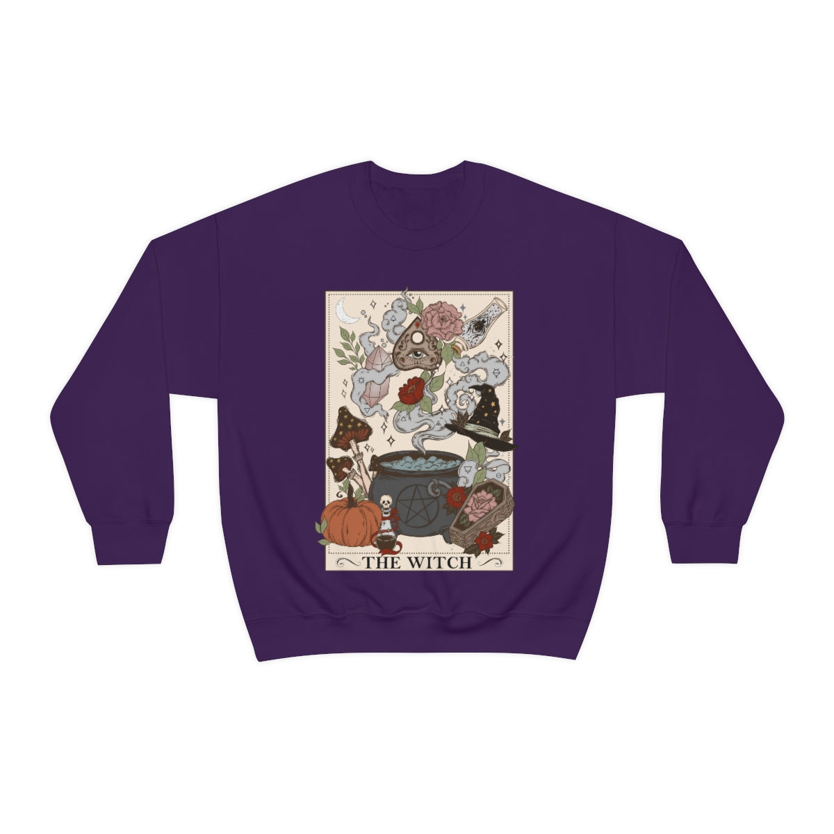 The Witch (Version 1) Tarot Card Crewneck Sweatshirt - Esdee