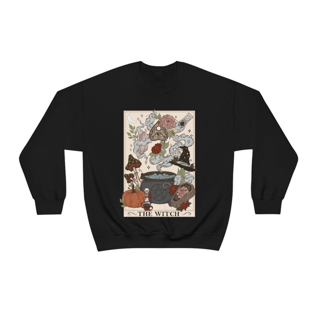 The Witch (Version 1) Tarot Card Crewneck Sweatshirt - Esdee