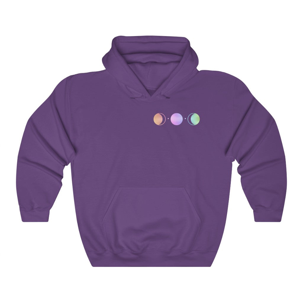 Moon Phases Hooded Sweatshirt Esdee