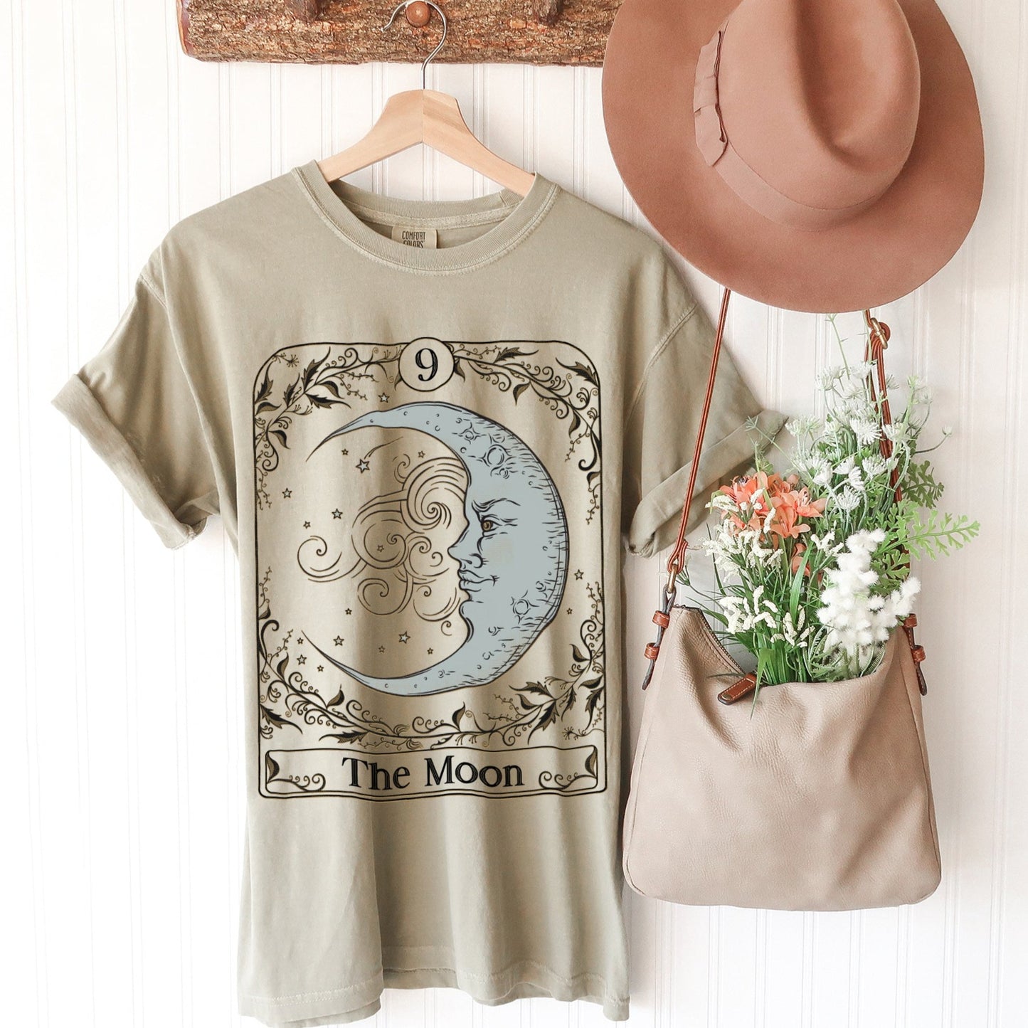 The Moon Ad Meliora Custom Tarot Card Unisex TShirt - Esdee