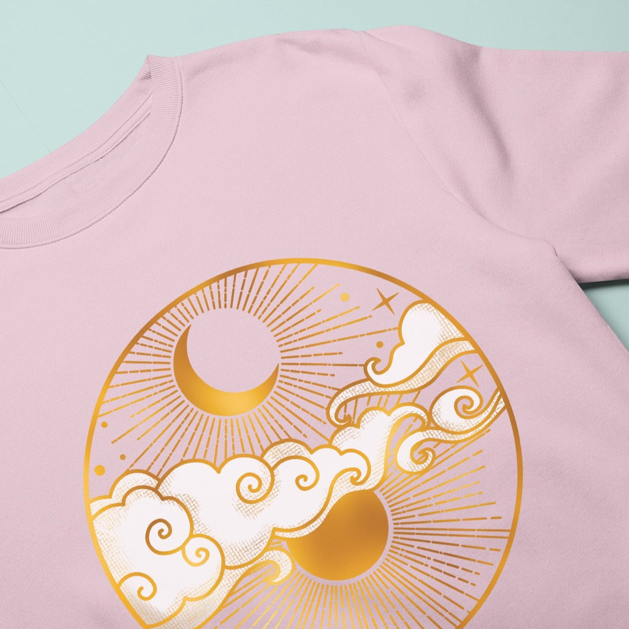 Gold Sun and Moon Sweatshirt - Esdee Designs