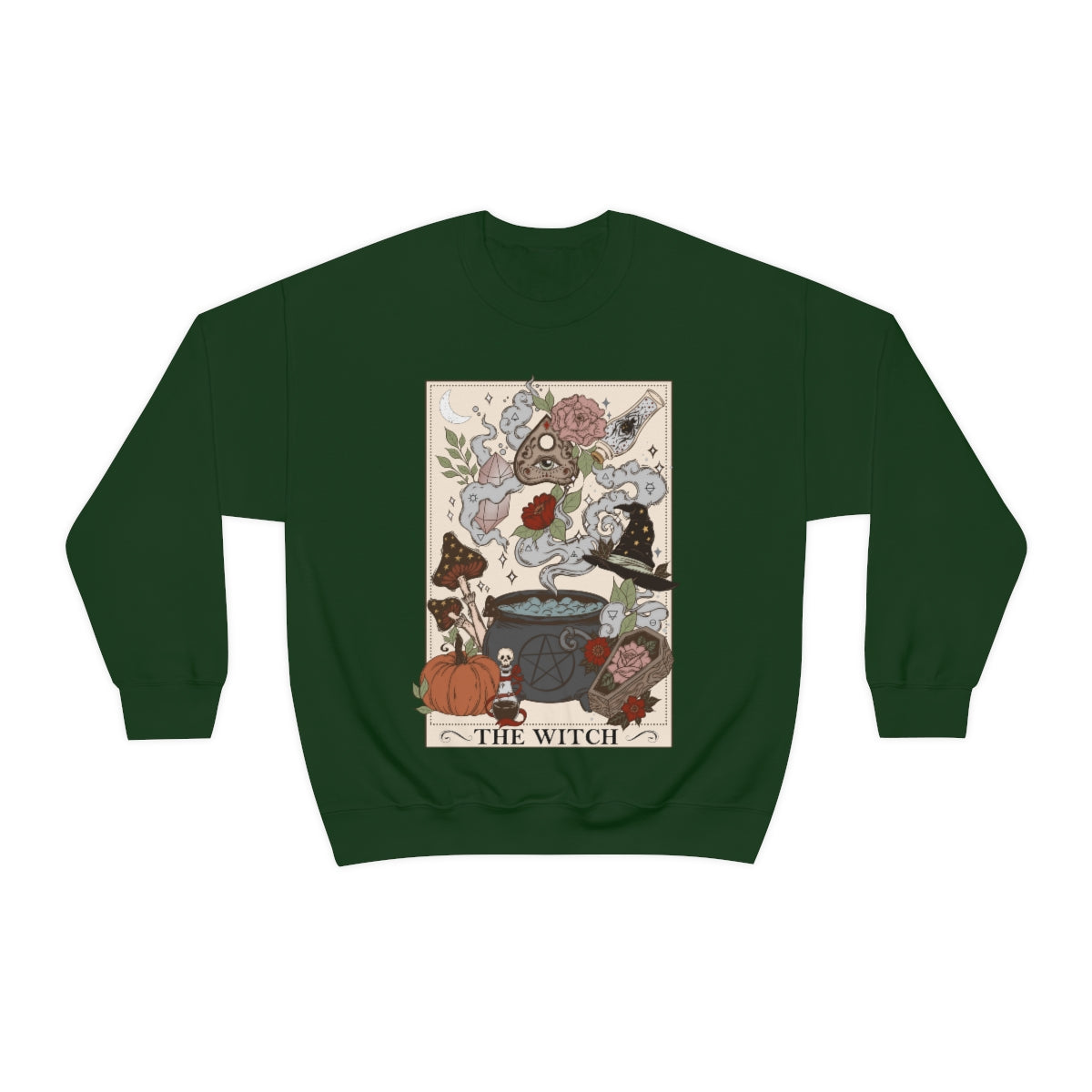 The Witch (Version 1) Tarot Card Crewneck Sweatshirt - Esdee