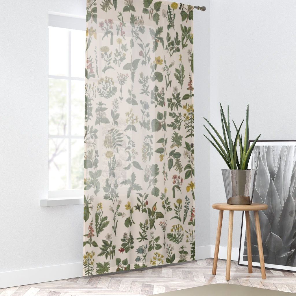 Vintage Herbs Window Curtain - Esdee