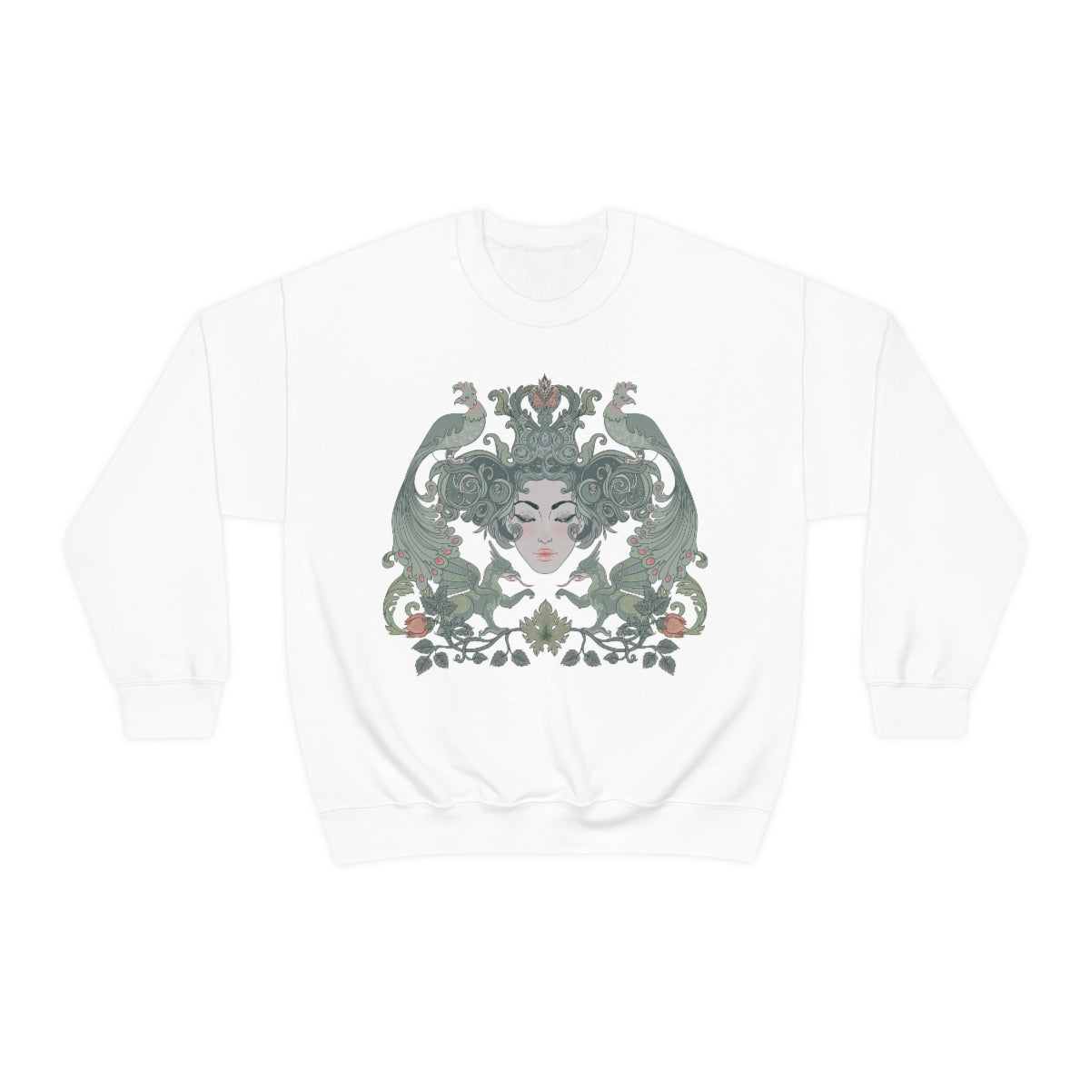 Dragon Art Nouveau Unisex Crewneck Sweatshirt - Esdee