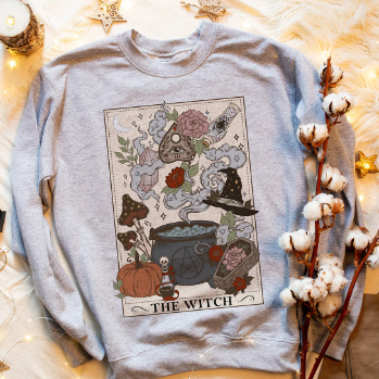 The Witch (Version 1) Tarot Card Crewneck Sweatshirt  - Esdee Designs
