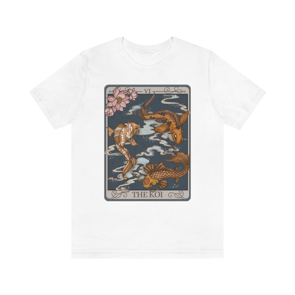 Koi Fish Tarot Card Unisex T-Shirt - Esdee