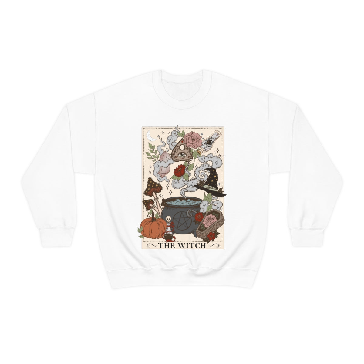 The Witch (Version 1) Tarot Card Crewneck Sweatshirt - Esdee
