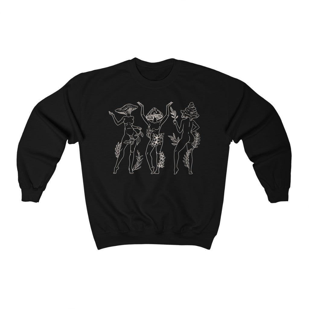 Mushroom Ladies Line Crewneck Sweatshirt - Esdee
