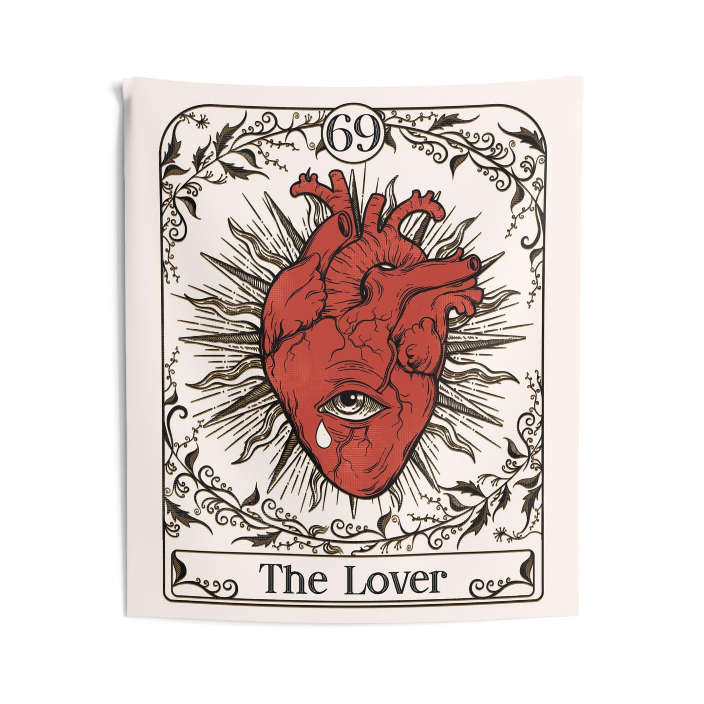 Heart Ad Meliora Tarot Custom Wall Tapestry - Esdee