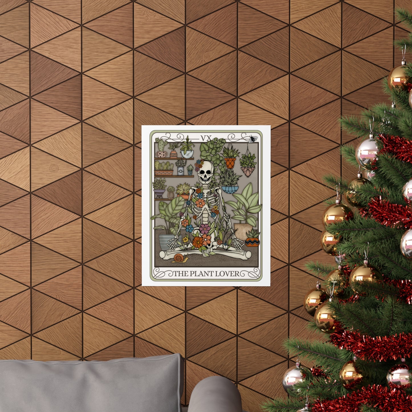 Plant Lover Tarot Card Vertical Poster