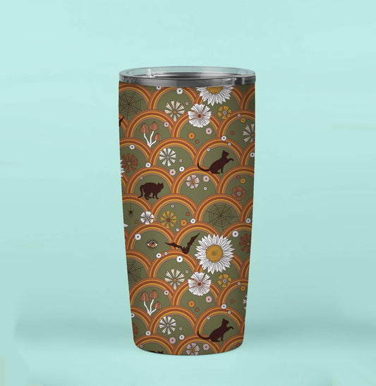Bats and Cats Insulated 20oz Tumbler Esdee