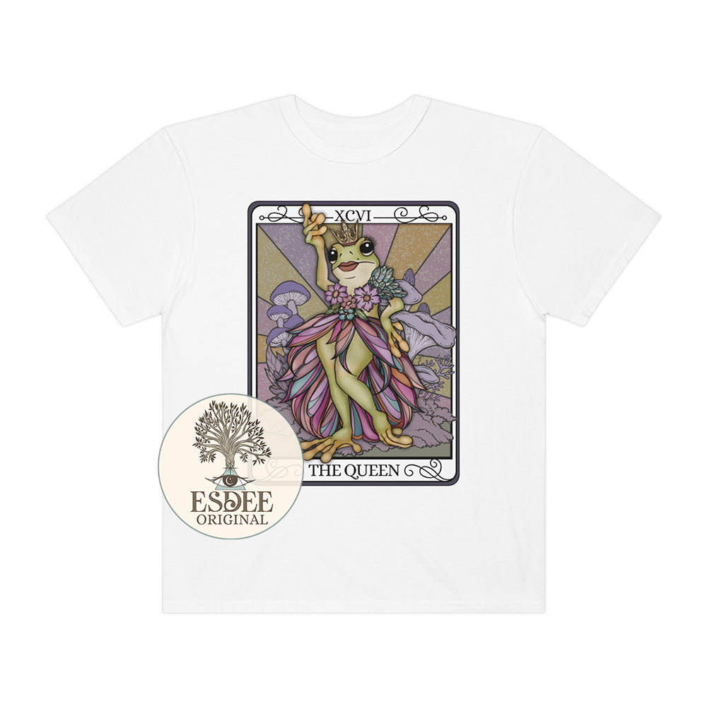 The Queen Tarot Card Comfort Colors T-Shirt - Esdee