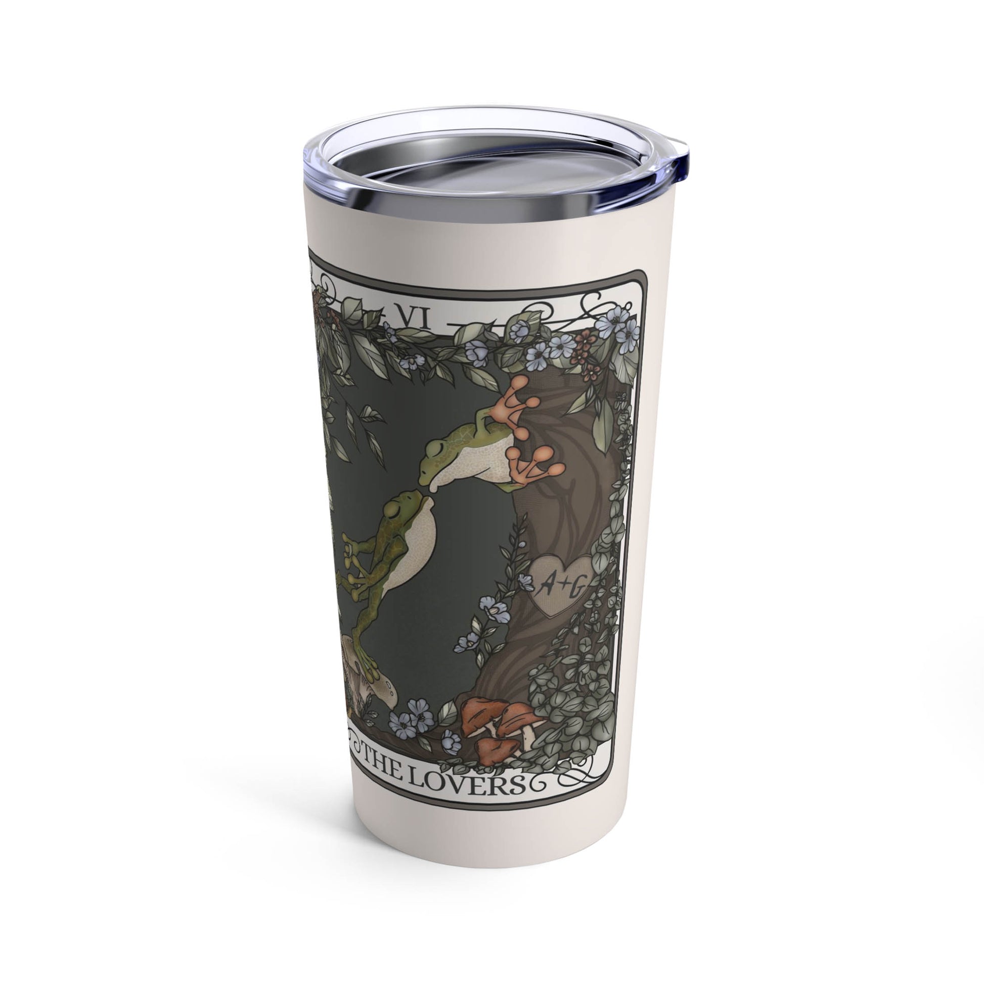 The Lovers Tarot Card 20oz Tumbler Travel Mug - Esdee