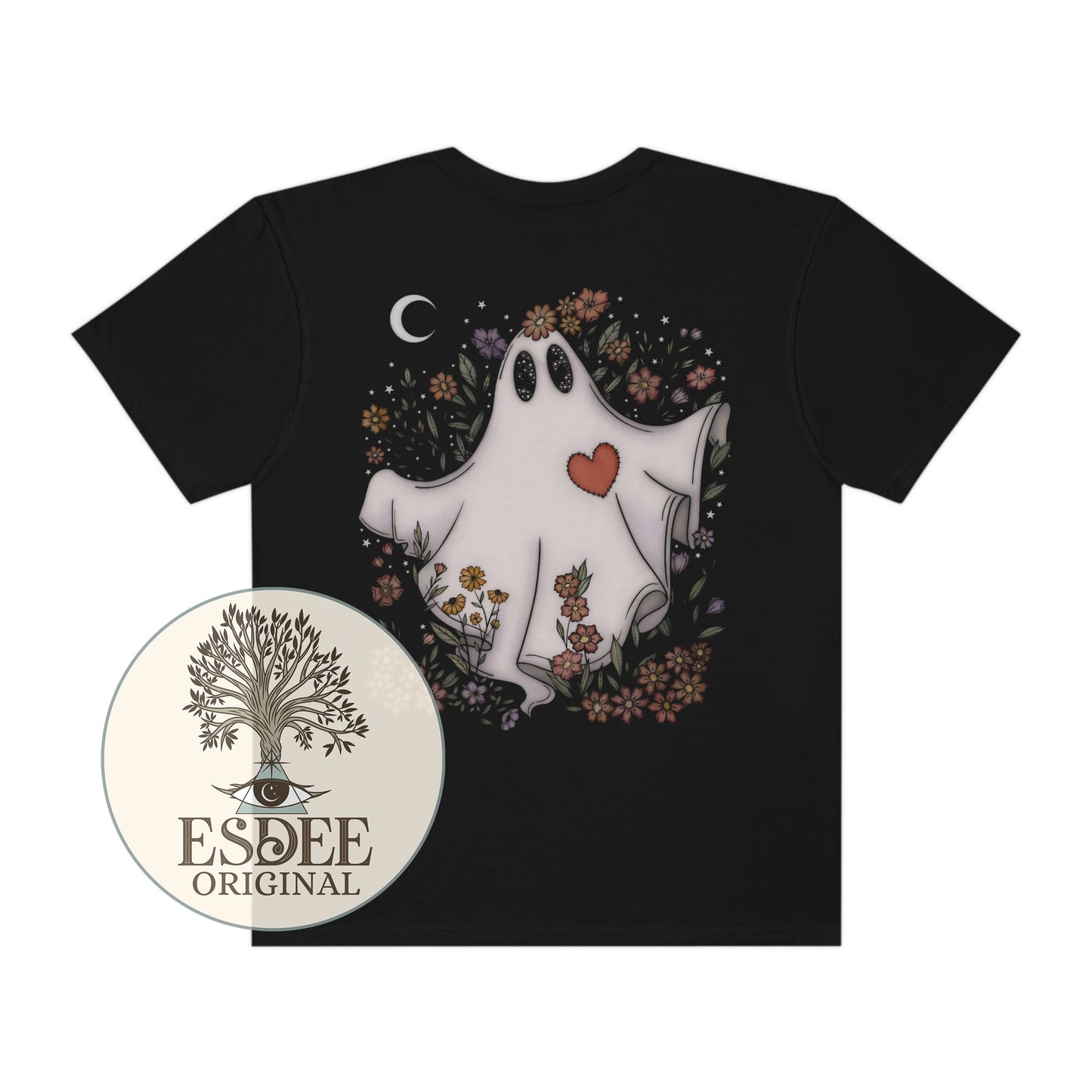 Custom Ghost Tombstone Unisex Comfort Colors TShirt - Esdee