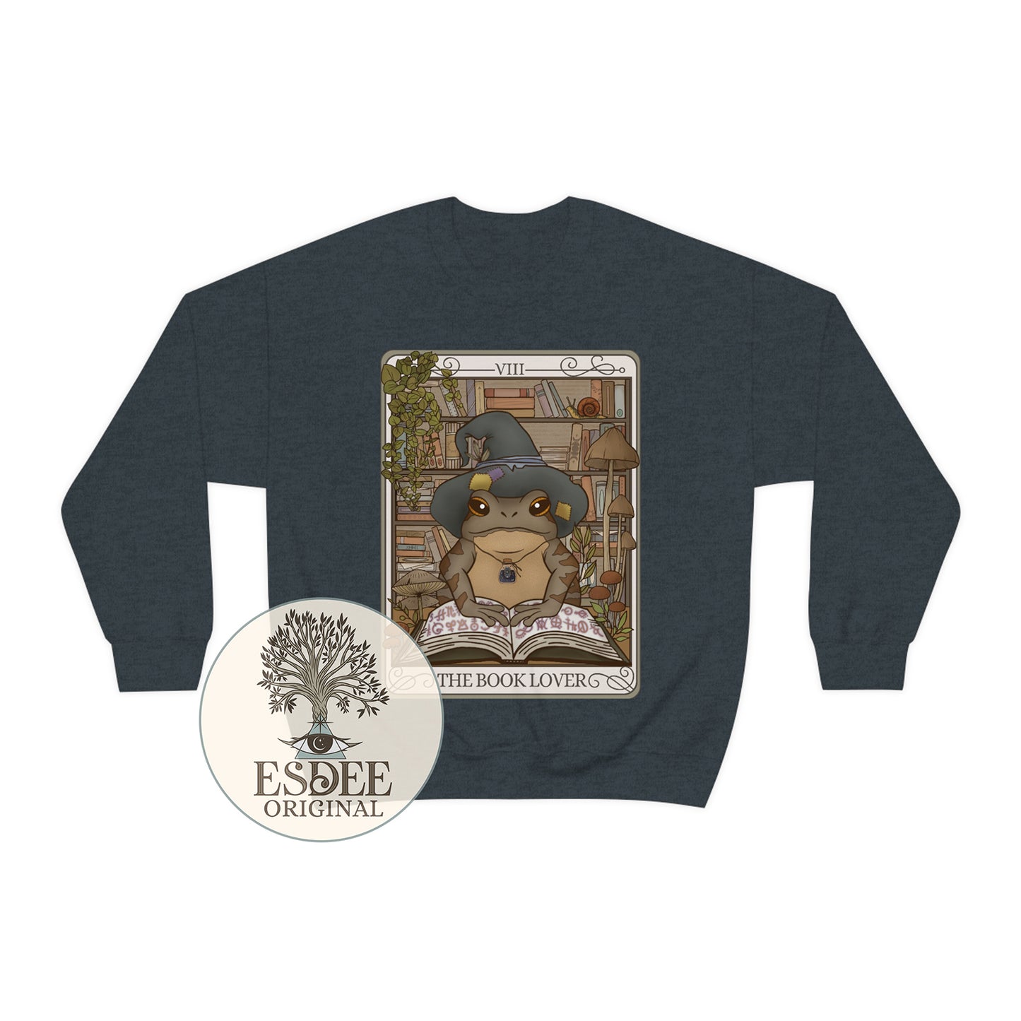 Book Lover Frog Unisex Sweatshirt - Esdee