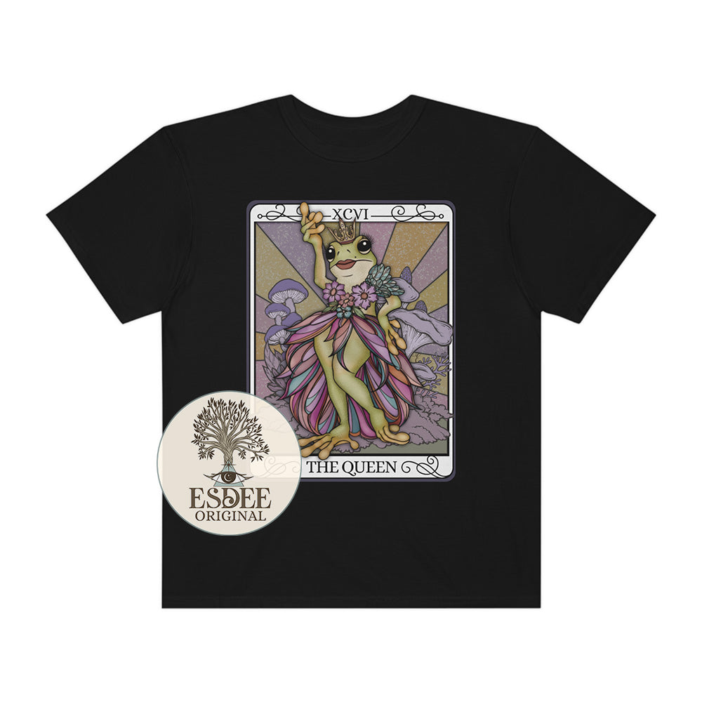 The Queen Tarot Card Comfort Colors T-Shirt - Esdee