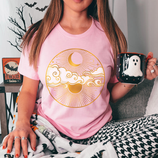 Sun and Moon Celestial T-Shirt - Esdee