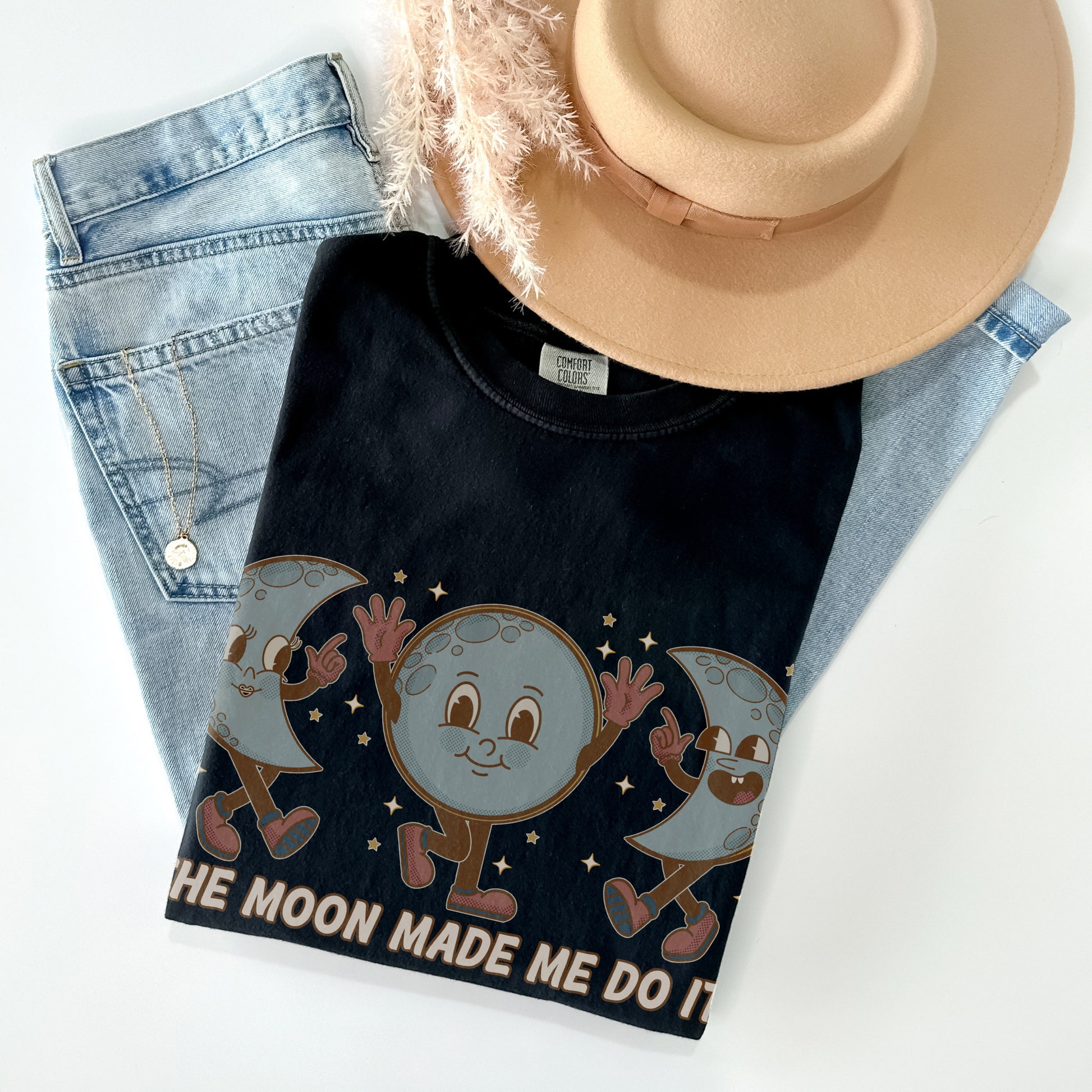 The Moon Made Me Unisex Comfort Colors TShirt - Esdee