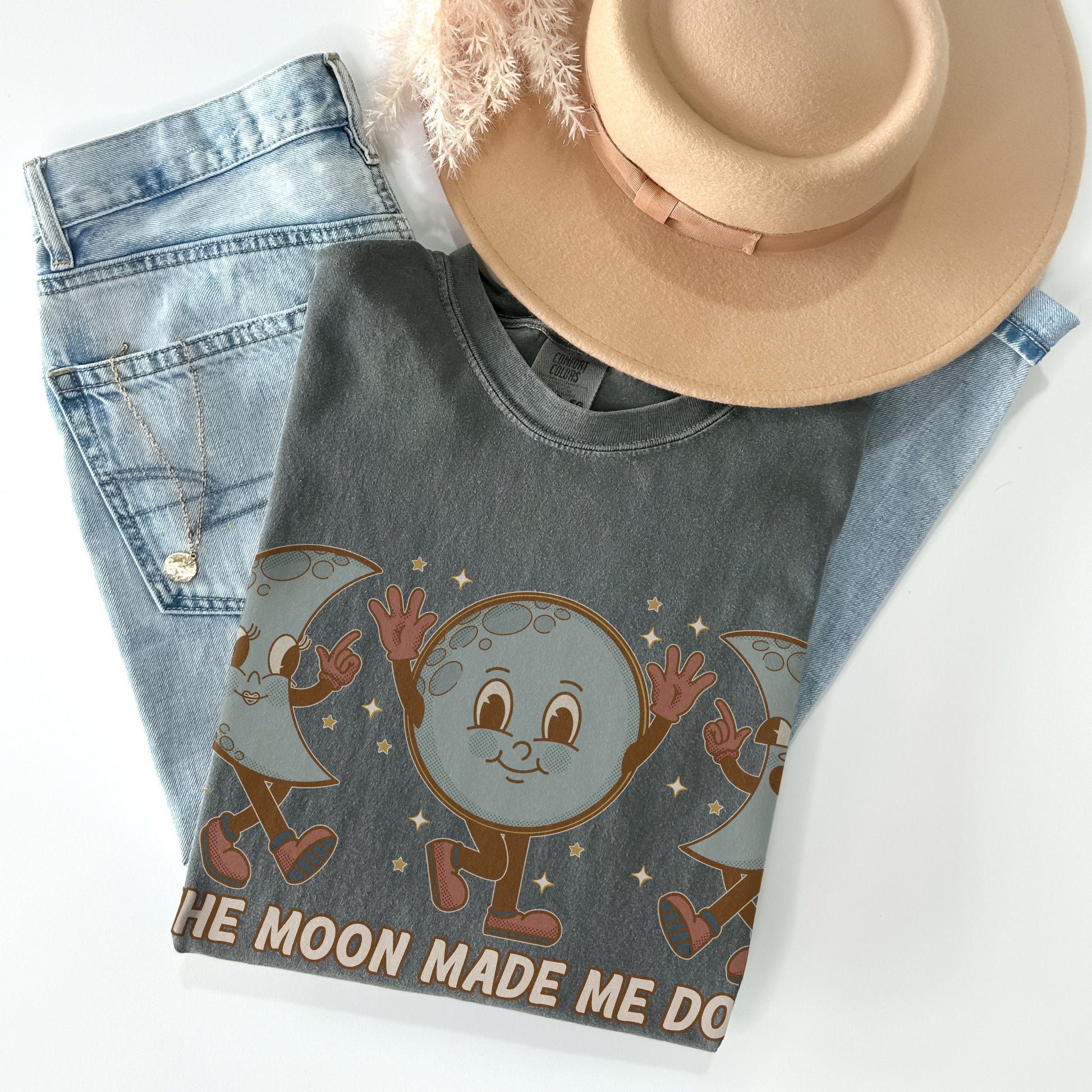 The Moon Made Me Unisex Comfort Colors TShirt - Esdee