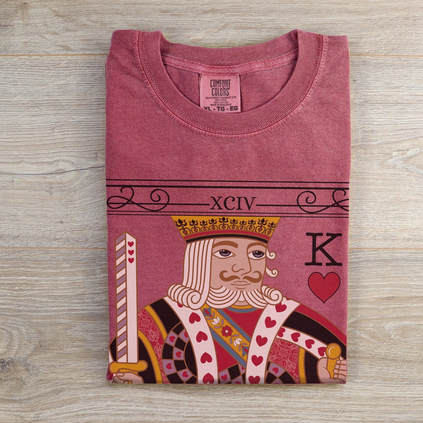 The King Tarot Card Comfort Colors TShirt - Esdee