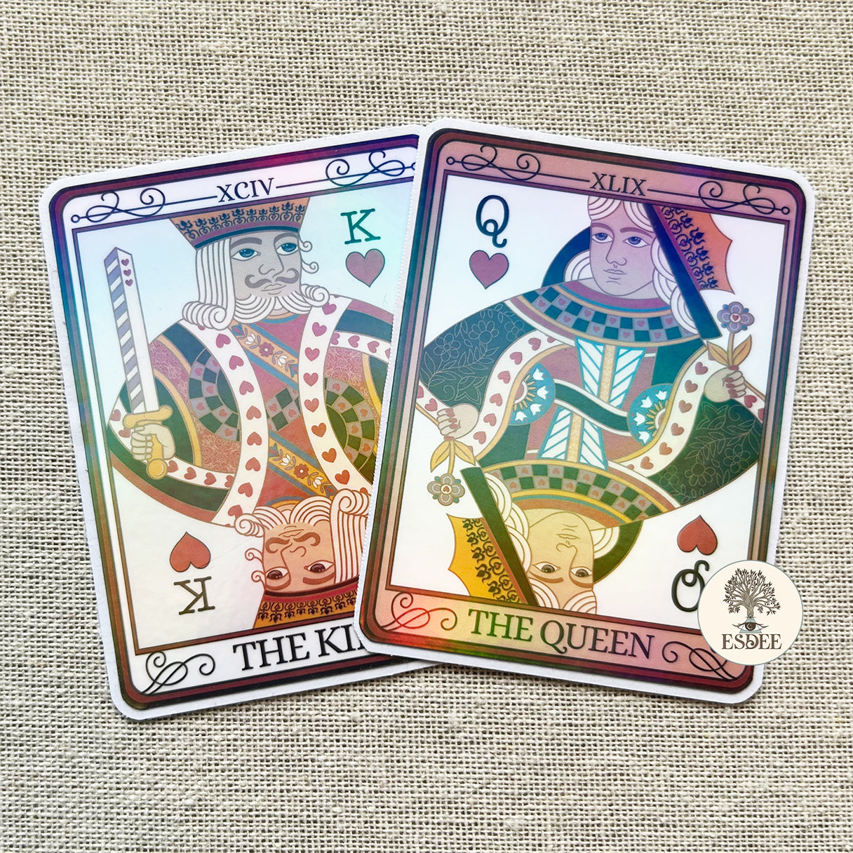 The King Tarot Card Sticker - Esdee