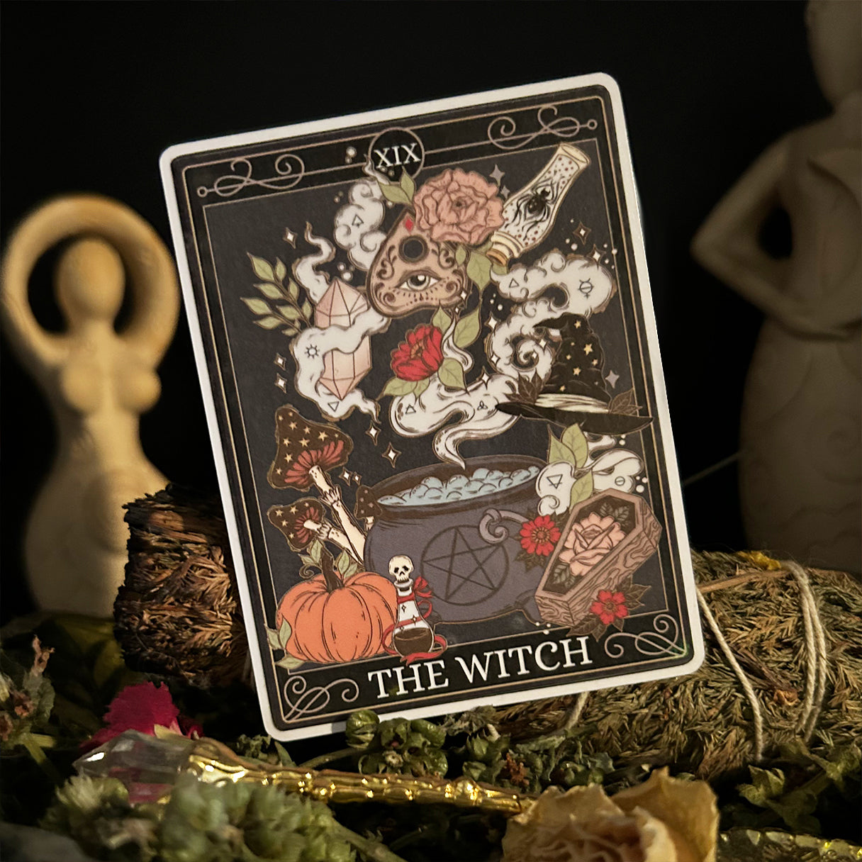The Witch Tarot Card Sticker - Esdee