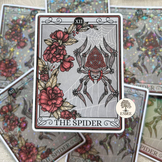 The Spider Tarot Card Sticker - Esdee