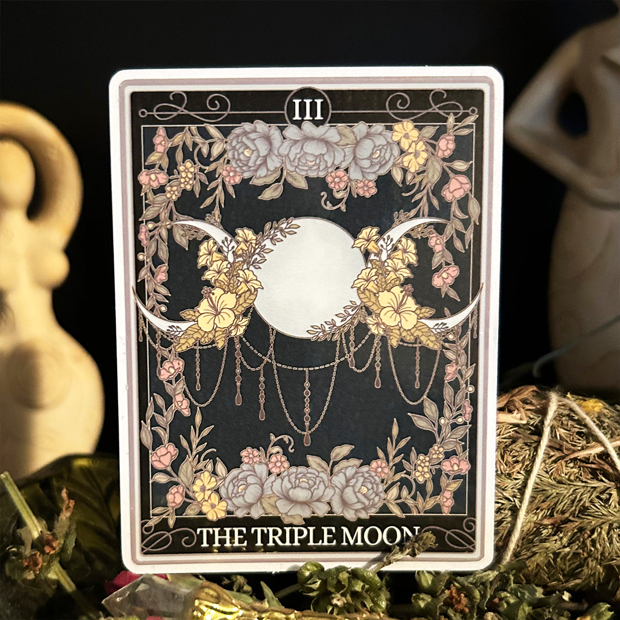 The Triple Moon Tarot Card Sticker - Esdee