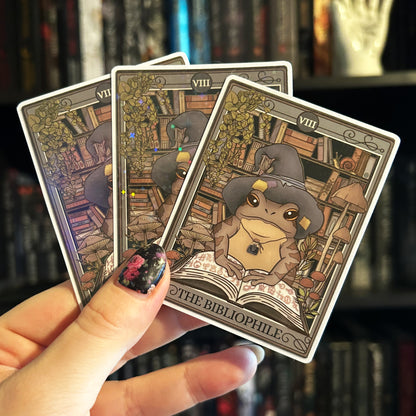 The Bibliophile Tarot Card Sticker - Esdee