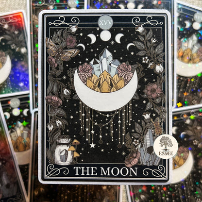 The Moon Tarot Card Sticker - Esdee