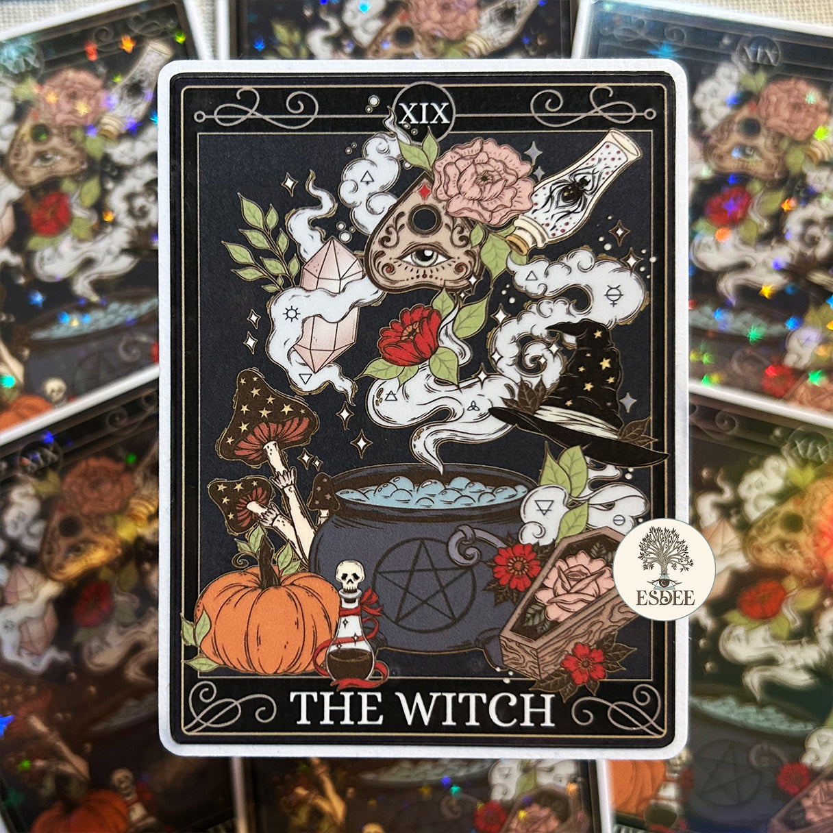 The Witch Tarot Card Sticker - Esdee