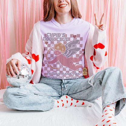 Cupid Book Club Comfort Colors TShirt Esdee