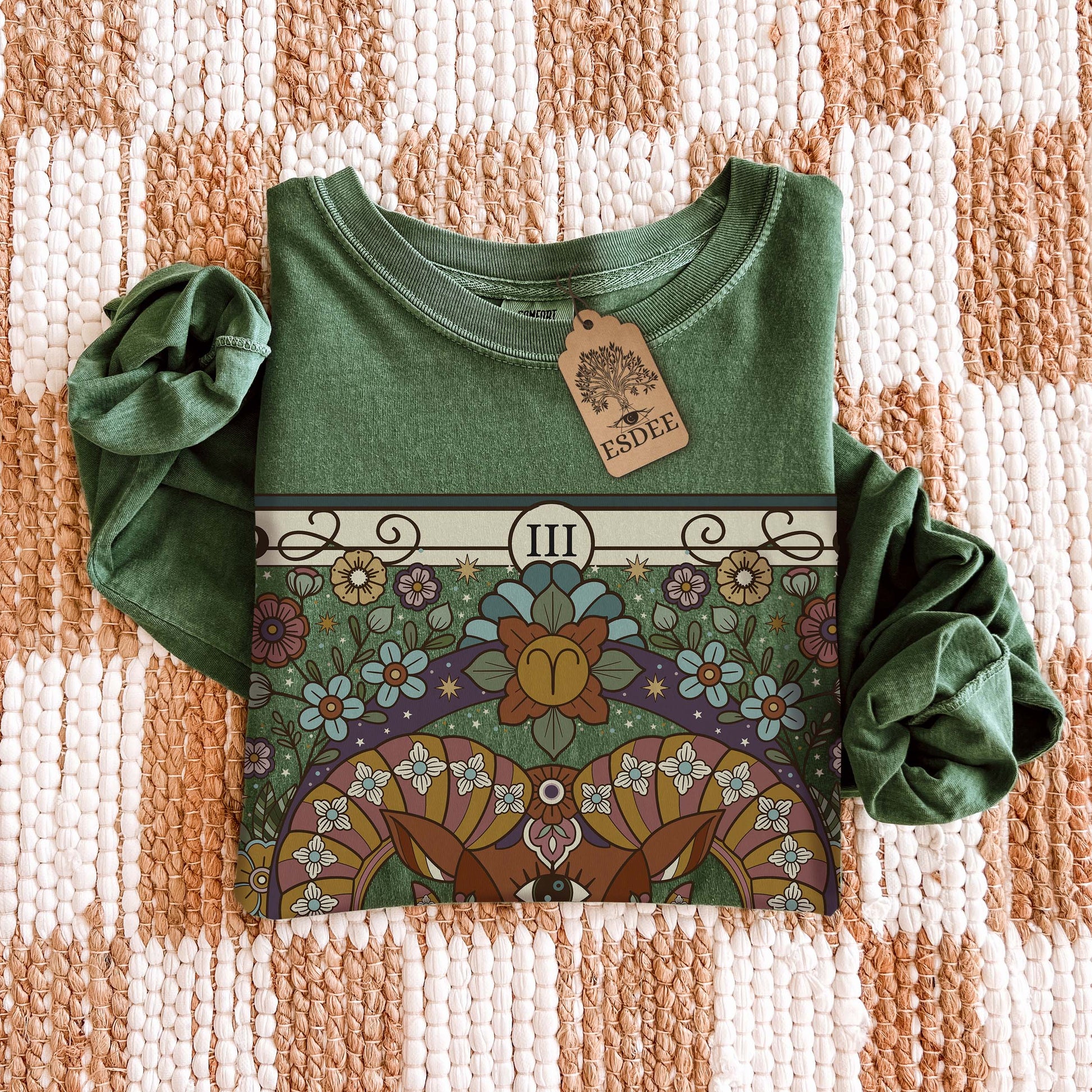 Custom Zodiac Sign Comfort Colors Long Sleeve T-Shirt, Funny Retro Personalized Star Sign Gift - Esdee