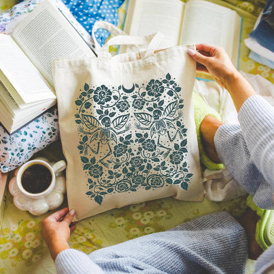 Fairy Garden Cotton Canvas Tote Bag