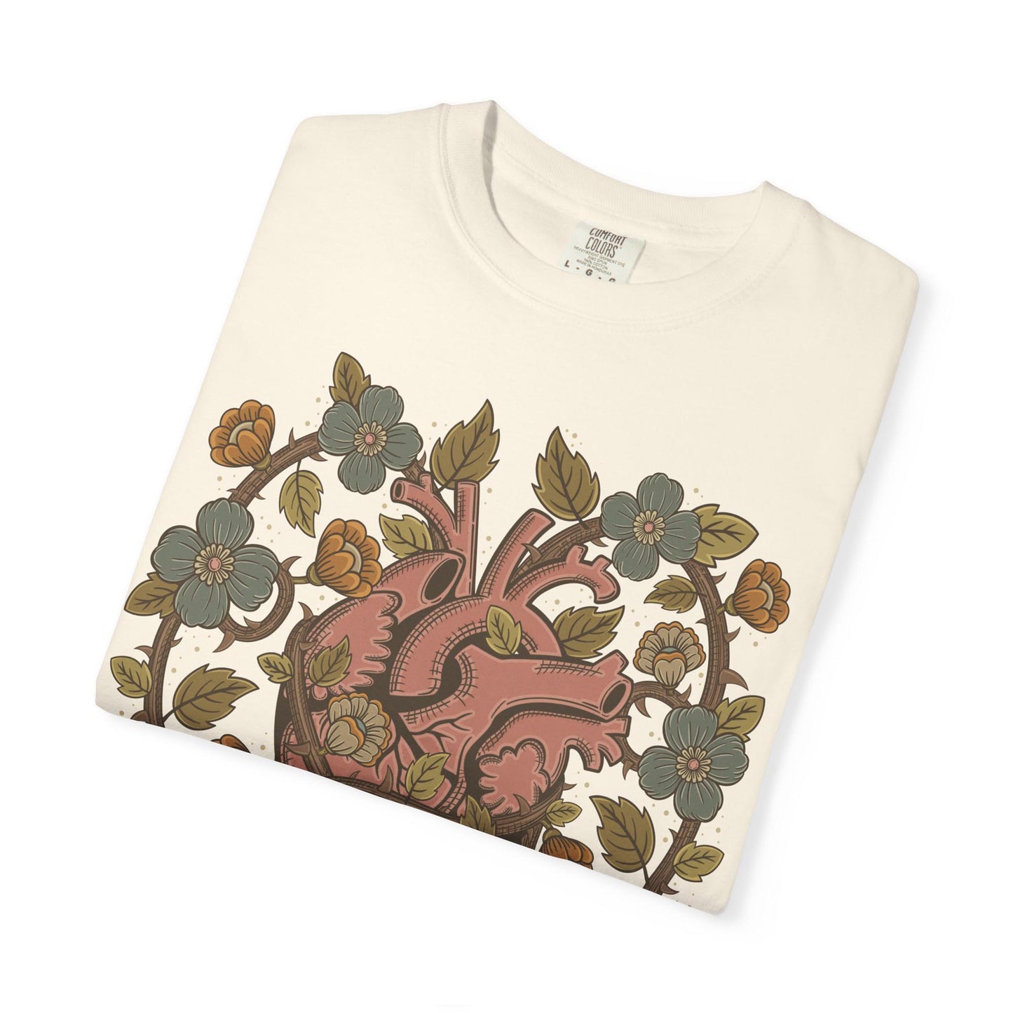 Fierce Heart Tattoo Style Comfort Colors T-Shirt
