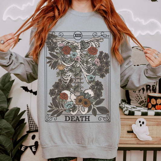 Death Tarot Card Comfort Colors Sweatshirt - Esdee