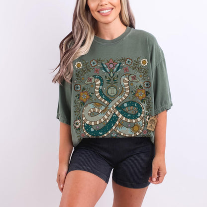 Gemini Zodiac Sign Retro Comfort Colors T-shirt, Boho Celestial Astrology Tee, Star Sign Gift