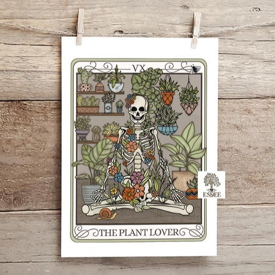 Plant Lover Tarot Card Vertical Poster - Esdee