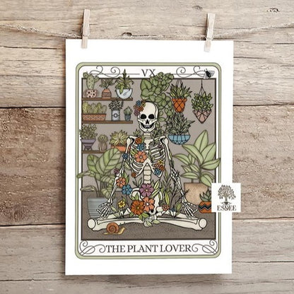 Plant Lover Tarot Card Vertical Poster - Esdee