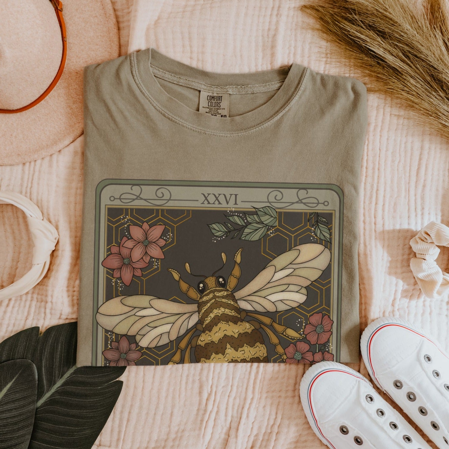 Bee Tarot Card Comfort Colors TShirt - Esdee