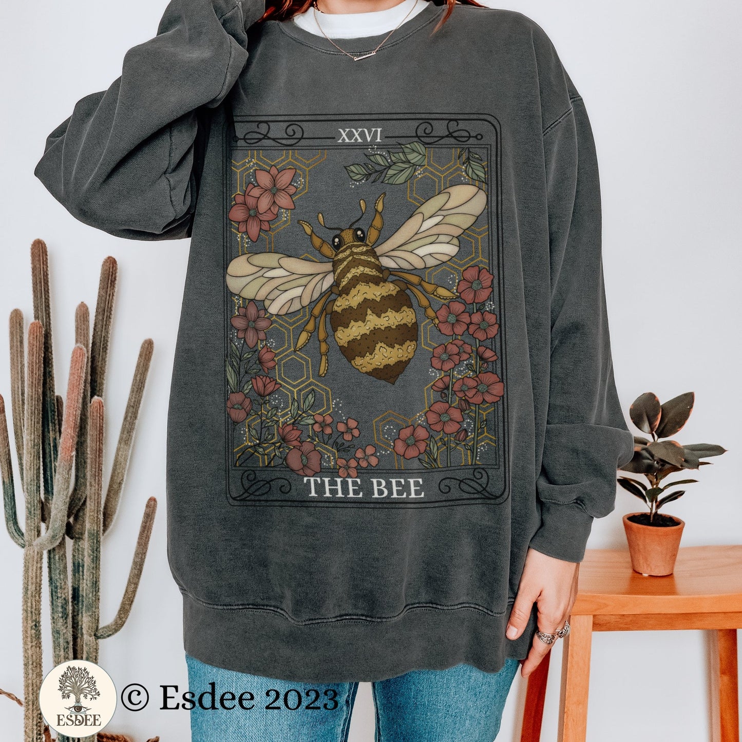 The Bee Tarot Card Comfort Colors Sweatshirt - Esdee