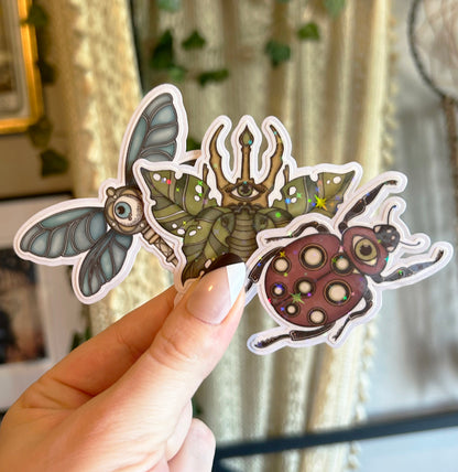 Creepy Bugs Die-Cut Stickers -Esdee