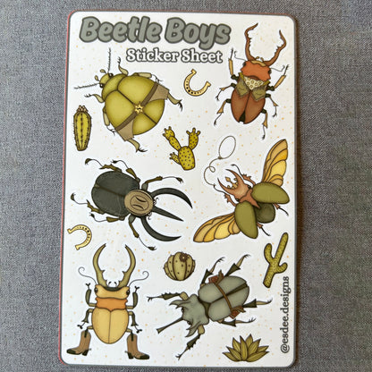 Beetle Boys Sticker Sheet - Esdee