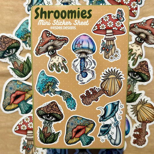 Shroomies Sticker Sheet - Esdee
