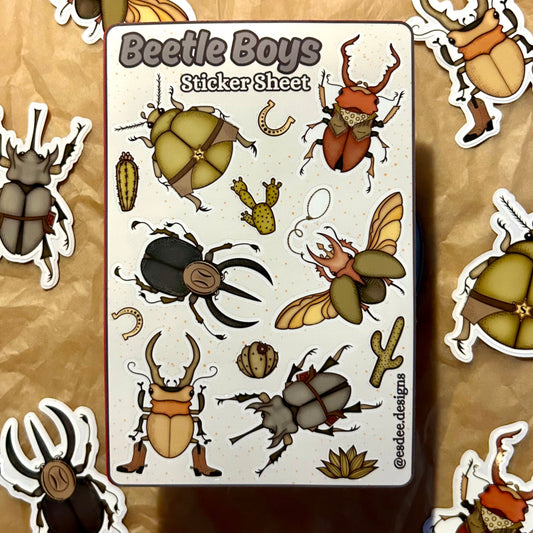 Beetle Boys Sticker Sheet - Esdee