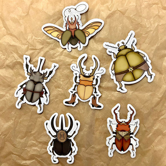 Beetle Boys Die-Cut Stickers