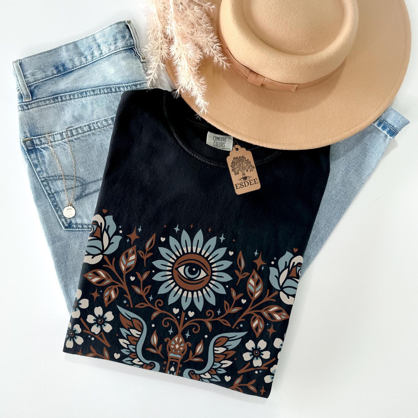 Retro Floral Garden Comfort Colors TShirt