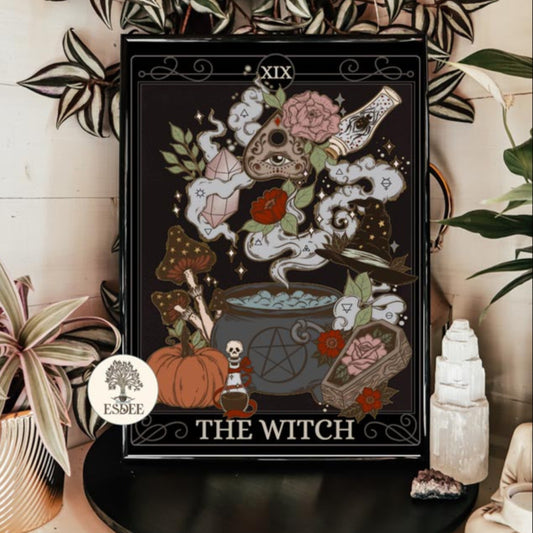 The Witch Tarot Card Poster - Esdee