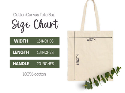 Daisy Linocut Cotton Canvas Tote Bag